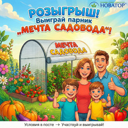 Розыгрыш парника «Мечта садовода»!